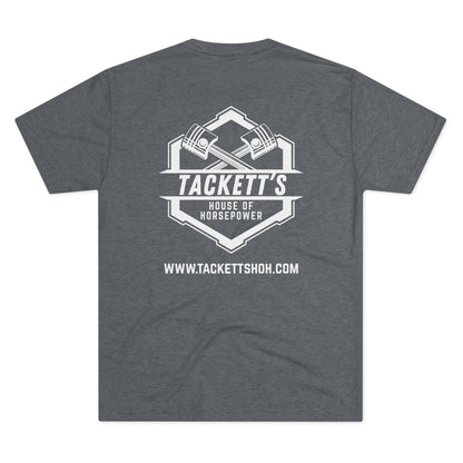 NEW Tackett's House of Horsepower Logo Tee - Piston Power T-shirt, White Logo