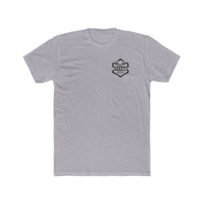 Engine Piston Dark Logo Tee - Solid Color Cotton Short Sleeve T-Shirt