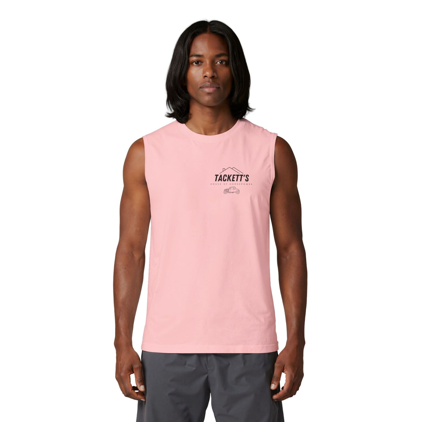 Tackett’s House of HP Muscle Tank — Original Logo Black Tank Top